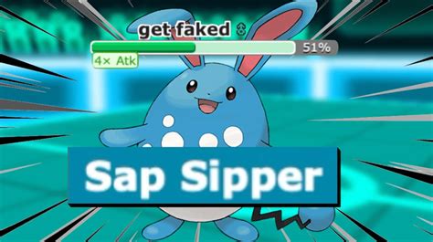 pokemon with sap sipper|water types with sap sipper.